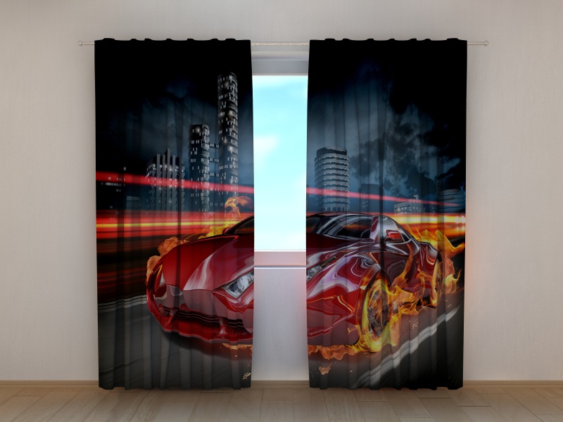 Užuolaidos Ugningas superautomobilis