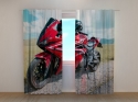Užuolaidos Raudonasis motociklas „Honda“