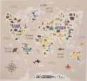 111398 World Map Fototapetas