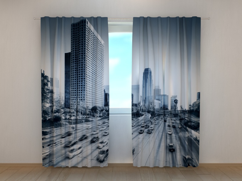 Photo curtains Life in a Big City