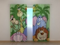 Photo curtains Zoo