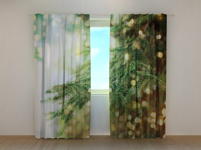 Photo curtains Christmas Magic Tree