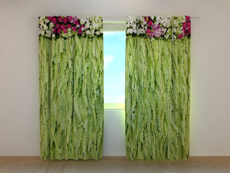 Photo curtains  Flower Lambrequins Fern