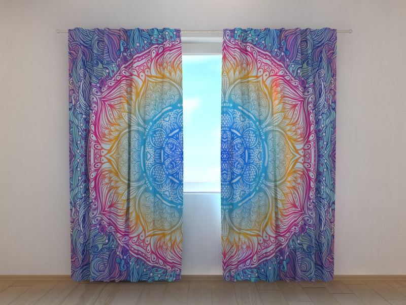 Photo curtains Indian Mandala